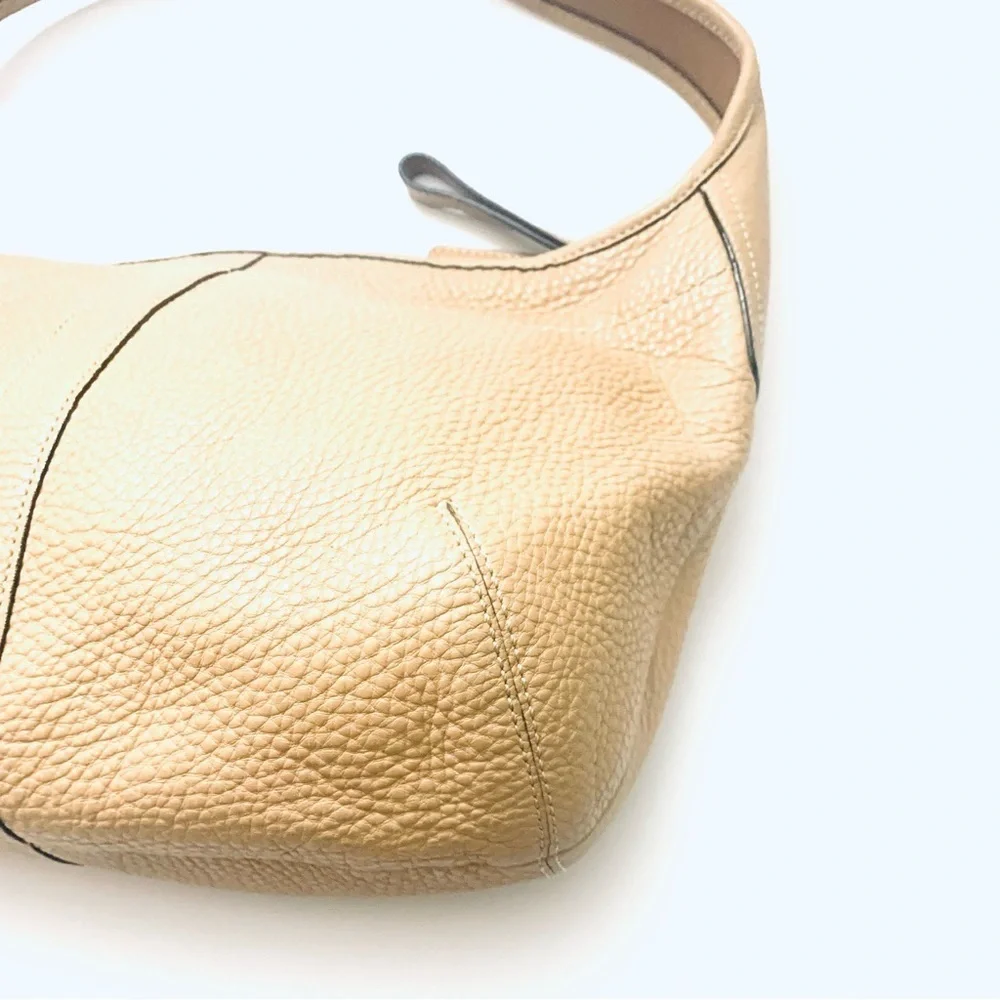COACH Ergo Natural Tan Pebble Grain Leather Hobo Bag Vintage 11612